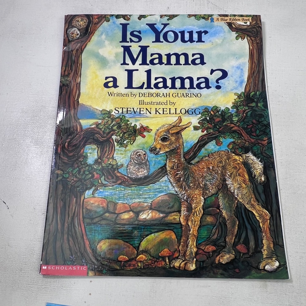 Is Your Mama a Llama? Scholastic Book and Audio CD Set Steven Kellogg 927468 - Picture 4 of 5